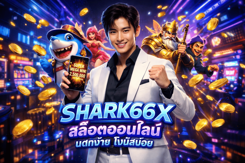 SHARK66X สล็อตออนไลน์ แตกง่าย โบนัสบ่อย เล่นสนุก